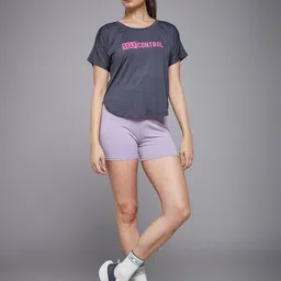 MKH Elevated Essentials Relaxed Fit Typography Printed Round Neck T-shirt image 2