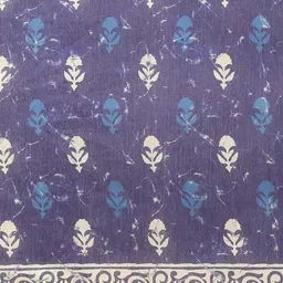 KALINI Ethnic Motifs Zari Block Print Saree image 5