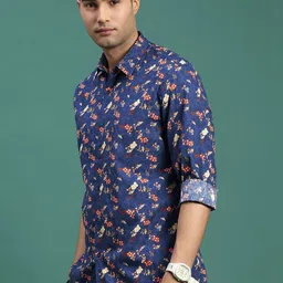SHOWOFFFF Men Standard Slim Fit Floral Printed Casual Shirt image 3