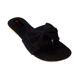 Red Flamingo Women Open Toe Flats with Bows image 2