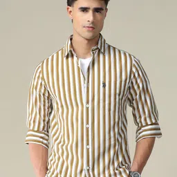 U.S. Polo Assn. Striped Pure Cotton Casual Shirt-picture-23