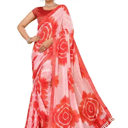 KALINI Beads and Stones Embellished Tie and Dye Saree-image-29