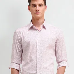 Arrow New York Men Manhattan Spread Collar Geometric Printed Cotton Slim Fit Casual Shirt-picture-24