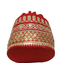 Milan's Creation Floral Embroidered Bucket Polti Clutch image 4