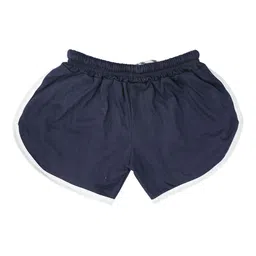 MINIMAMA Kids Pack Of 2 Colourblocked Mid-Rise Cotton Hot Pants Shorts image 3