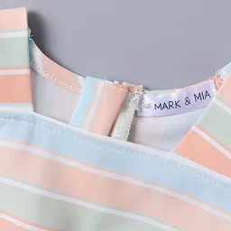 Mark & Mia Striped Flutter Sleeve Fit & Flare Dress image 2