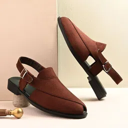 FAV SHOES Men Peshawari Comfort Sandals-image-3