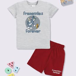 YK X Minute Mirth Boys Tom & Jerry Printed T-shirt with Shorts-picture-48