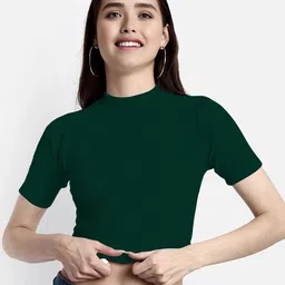 Dream Beauty Fashion Women Solid Round Neck Short Sleeves Regular Top-picture-33