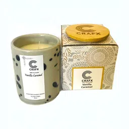 Crafx Grey & White Polka Dots Jar Candle-picture-33