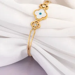 VOGUE PANASH Women Brass Gold-Plated Bangle-Style Bracelet-picture-21