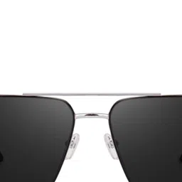 SPADEACES Unisex Black Lens & Silver-Toned Other Sunglasses with image 2