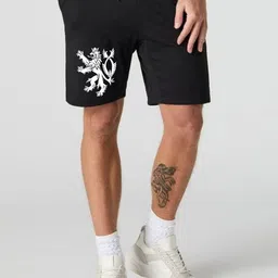 FABSTIEVE Trendy King Men Graphic Printed Low-Rise Regular Fit Cotton Shorts-picture-39