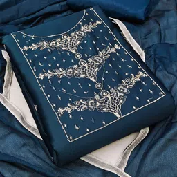 SAINOOR Embroidered Unstitched Dress Material-picture-29