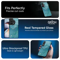 QRIOH Abstract Printed OnePlus 9R Back Case Mobile Accessories image 3