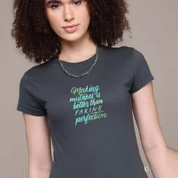 SZN Women Typography Printed T-shirt-picture-13