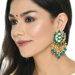 JOHARKAMAL Floral Drop Earrings image 4