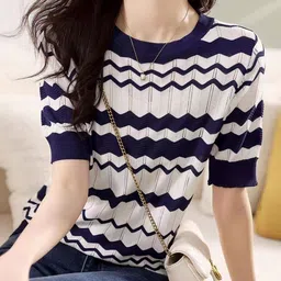 StyleCast Women Striped T-shirt-image-29