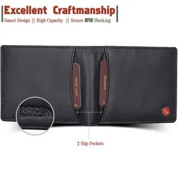 Hornbull Men Leather Two Fold Wallet image 5