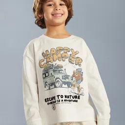 max Boys Typography Printed Pure Cotton Raw Edge T-shirt-picture-52