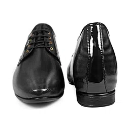 Bxxy Men Textured Round Toe Lace-Up Height Increasing Formal Derby Shoes image 4