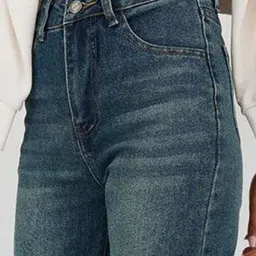 R.Code by The Roadster Life Co. Women Jean Wide Leg High-Rise Light Fade Stretchable Jeans image 5