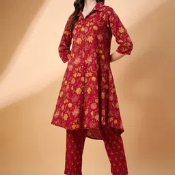 TANISHA Printed Pure Cotton Tunic With Trouser Co-Ords-picture-22