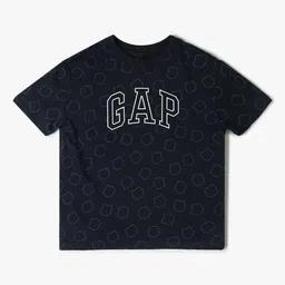 GAP Boys Brand Logo Embroidered Drop-Shoulder Sleeves T-shirt-image-13
