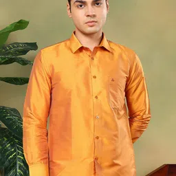 TATTVA Men Classic Slim Fit Cutaway Collar Shirt-picture-21