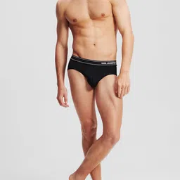 Karl Lagerfeld Pack Of 3 Low-Rise Lightweight Basic Briefs 0312095245A25002-image-51