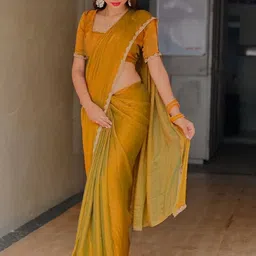 Moda Rapido Woven Design Zari Tissue Saree image 4