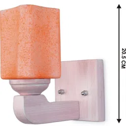 1ST TIME Set Of 2 Orange Glass Wall Lamp image 4