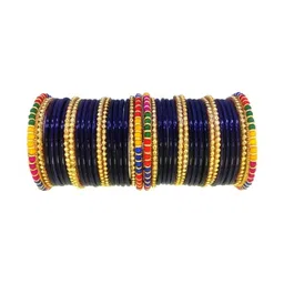 poshing Purple Glass Artificial Stones Bangle-picture-22