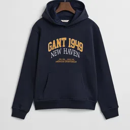 GANT Boys Typography Printed Hooded Sweatshirt-image-13