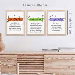 walllane Motivational Wall Art With Frame Home Decor Wall Painting For Living Room Office Bedroom image 4