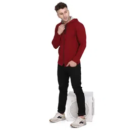 BEYOU FASHION Hooded Slim Fit T-shirt image 3