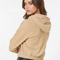 glitchez Women Lightweight Crop Bomber Jacket image 4