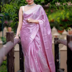 AMRUTKALA SAREES Ethnic Motifs Woven Design Zari Saree-picture-33