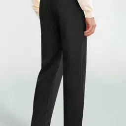 Next One Men Smart Straight Fit Easy Wash Pleated Trousers image 2