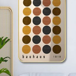 SAF Beige & Black BAUHAUS Wooden Wall Art-image-74