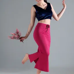 IndianRang Pack Of 2 Stretchable High-Rise Mermaid Fit Saree Shapewear image 2