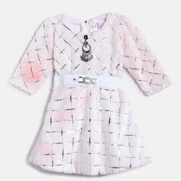 YK Girls Woollen Fit & Flare Dress-picture-35