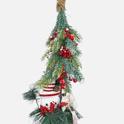 Little Surprise Box LLP Red & Green Snowman With Xmas Tree Festive Decor-picture-18