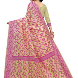 jayant creation Multicoloured Silk Cotton Jamdani Sarees image 3