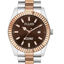 FLUID Men Embellished Dial & Stainless Steel Straps Analogue Watch FL-Siddharth-0600-BR image 2