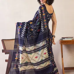 Anouk Rustic Batik Ready to Wear Ikat Saree image 2