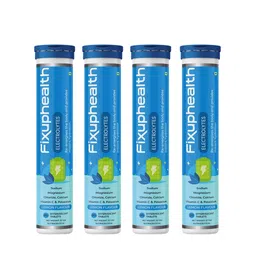 Fixuphealth Set Of 4 Electrolytes Vit C Tablets - 20 Tablets Each - Lemon Flavor-image-27