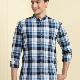 Allen Solly Men Tartan Checks Opaque Checked Casual Shirt-picture-26