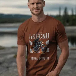 GRACE & JACK Graphic Printed Round Neck Short Sleeves Regular Fit Casual T-Shirt-picture-39