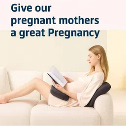 VRINDAKUL Grey Polyester Maternity Pillow image 2